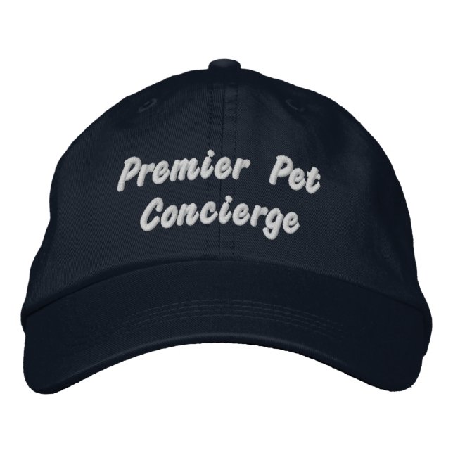 Casquette Brodée Premier Concierge pour animaux de compagnie (Devant)