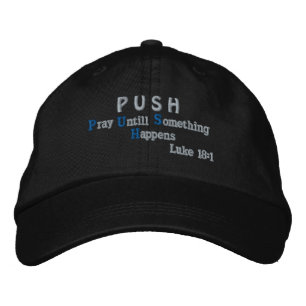 Casquette Brodée Priez Jusqu'À Ce Que Quelque Chose Arrive !