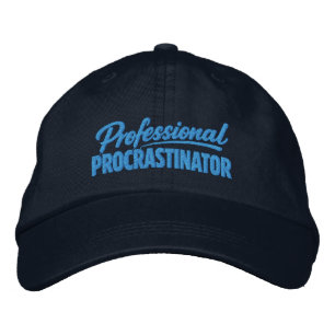 Casquette Brodée Procrastinateur professionnel humour drôle