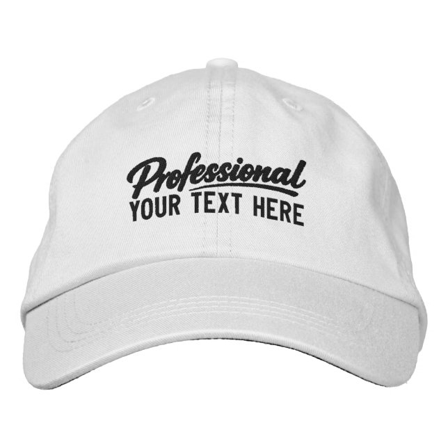 Casquette Brodée Professional Personalized Add Your Own Text  (Devant)