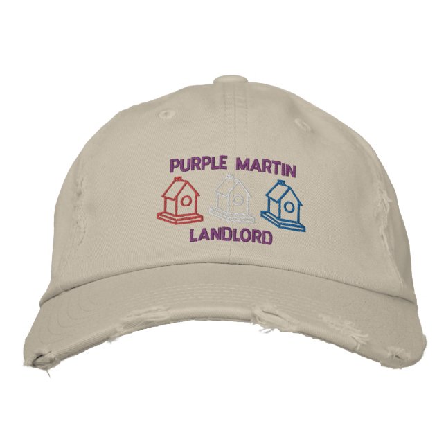 Casquette Brodée Purple Martin Landlord (Devant)