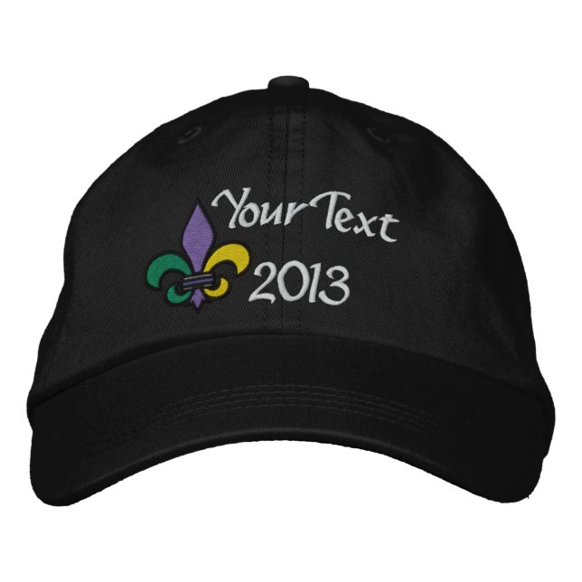 Casquette Brodée Que le bon temps parcoure la Nouvelle-Orléans (Devant)