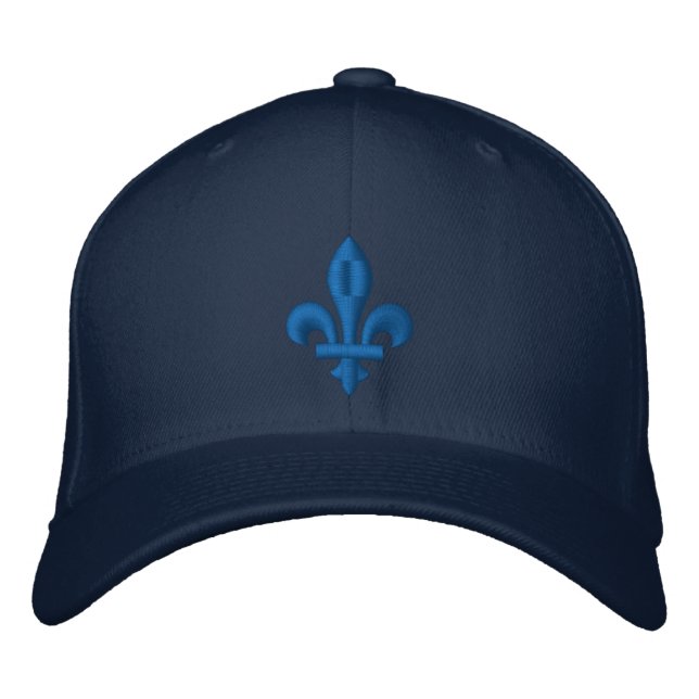 Casquette Brodée Quebec Libre Fleur de Lis Symbol Personalize it! (Devant)