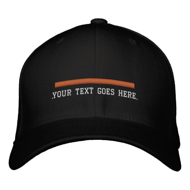 Casquette Brodée Rechercher et Secourir Orange Line Personnaliser l (Devant)
