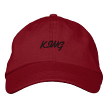 Red Color KING Texte Beau Confortable Cool-Casquet