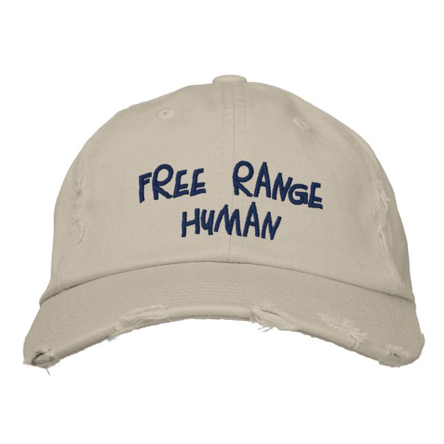 Casquette Brodée REDREAMING FREE RANGE HUMAN Bbcap (Devant)