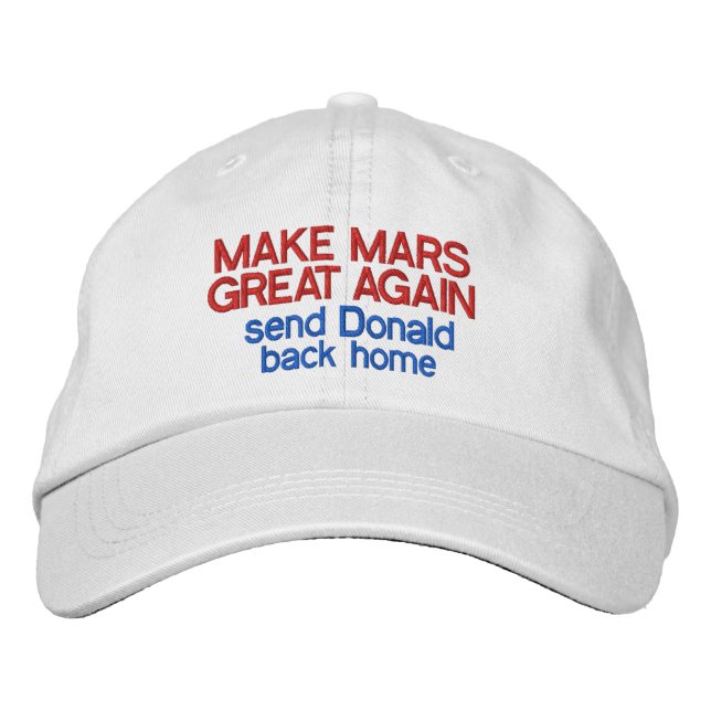 Casquette Brodée Rendre la grandeur de Mars à nouveau drôle Anti Do (Devant)