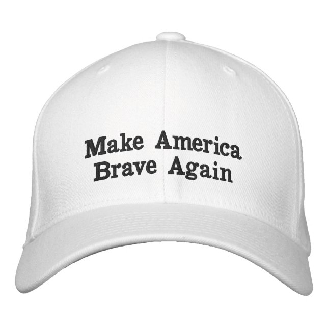 Casquette Brodée Rendre l'Amérique courageuse (Devant)