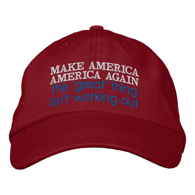 Casquette Brodée Rendre l'Amérique de nouveau grande réussite (Devant)