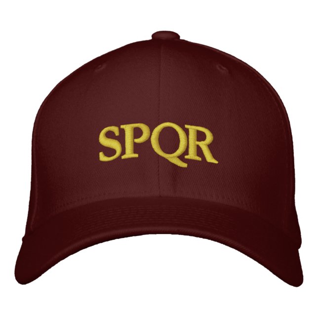 Casquette Brodée République romaine SPQR (Devant)