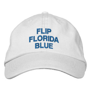 Casquette Brodée Retourner Floride bleu bleu blanc démocrate moder