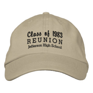 Casquette Brodée Réunion de l'école secondaire Classe de personnali