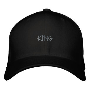 Casquette Brodée Roi à chapeau de laine noir, tenue de rue stylée e