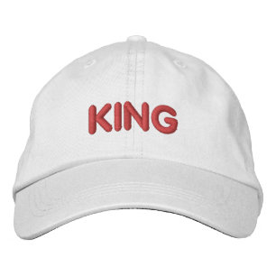 Casquette Brodée Roi Texte de beaux accessoires de cheveux pour gar