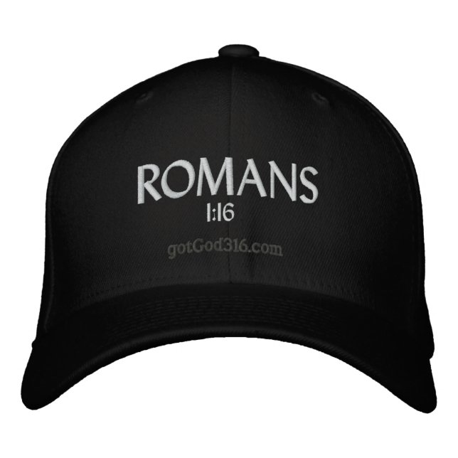 Casquette Brodée ROMAINS gotGod316.com 1:16 Laine (Devant)