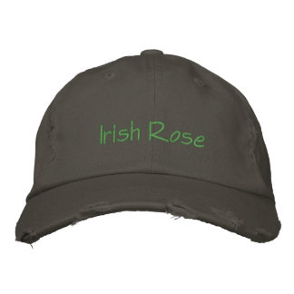 Casquette Brodée Rose irlandais brodé