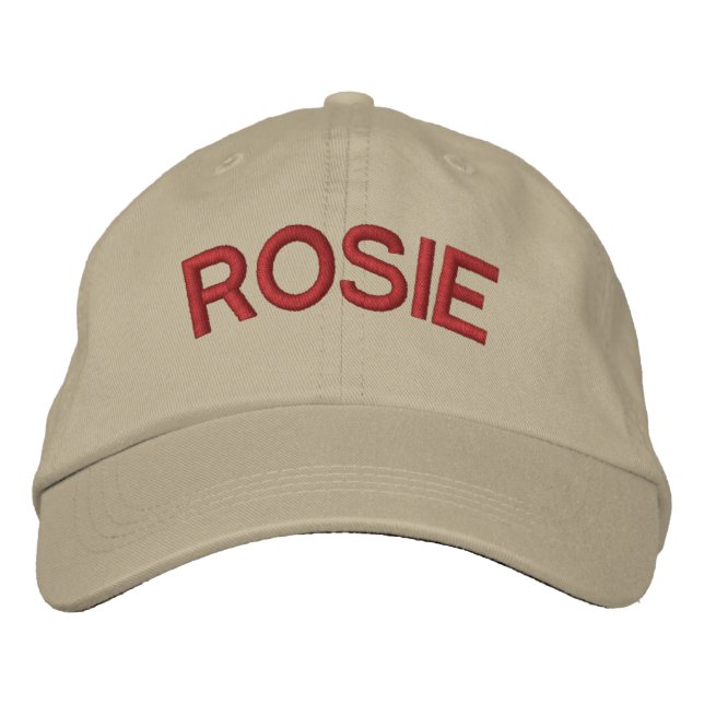 Casquette Brodée ROSIE par SRF (Devant)