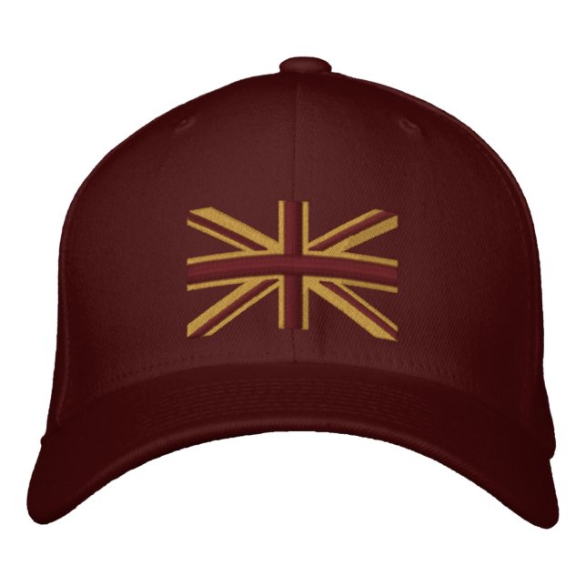 Casquette Brodée Royal Union Jack Drapeau Angleterre Swag Broderie (Devant)