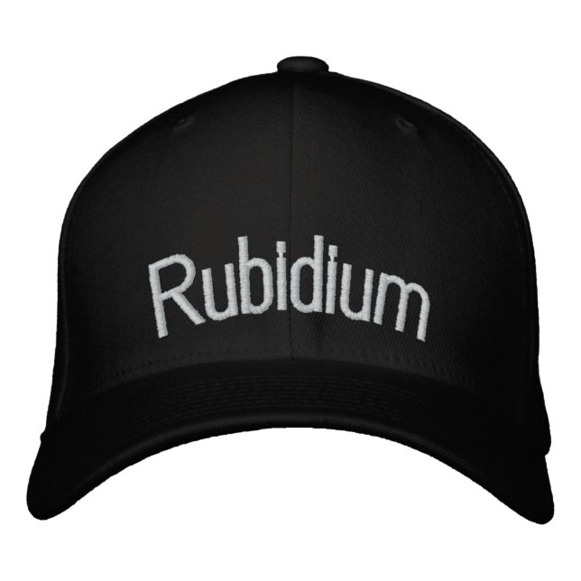 Casquette Brodée Rubidium (Devant)