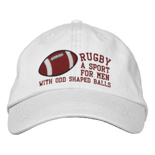 Casquette Brodée Rugby Un Sport Pour Hommes Avec Des Ballons De For
