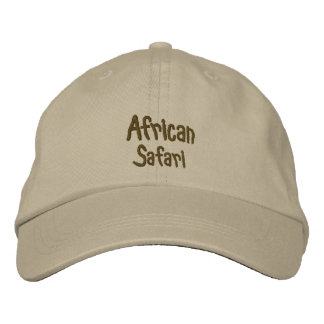 Casquette Brodée Safari africain Khaki