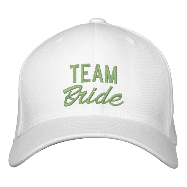 Casquette Brodée Sage Green Créez votre propre nom de servante d'in (Devant)