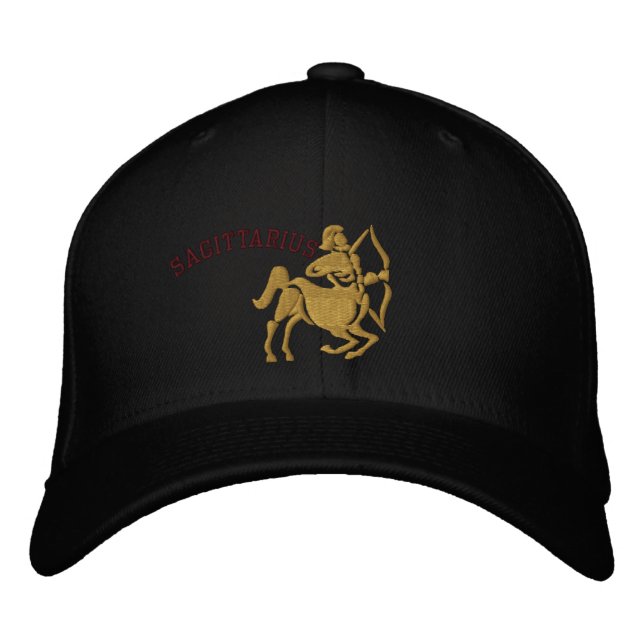 Casquette Brodée Sagittarius Symbole Zodiaque Broderie 22 novembre  (Devant)