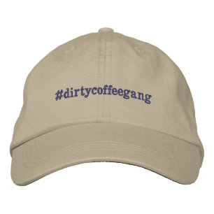 Casquette Brodée sale café gang j'aime café matin joe embroi