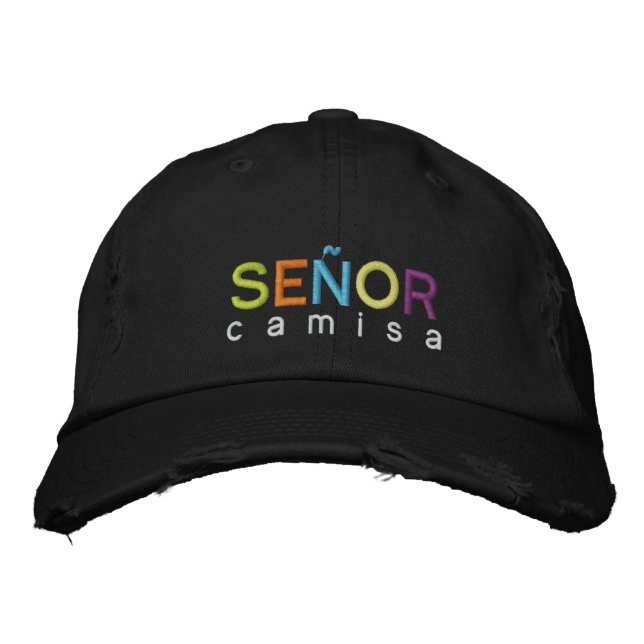 Casquette Brodée Señor Camisa - Toujours dans le style! Redimension (Devant)