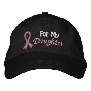 Casquette Brodée Sensibilisation au cancer du sein pour ma fille