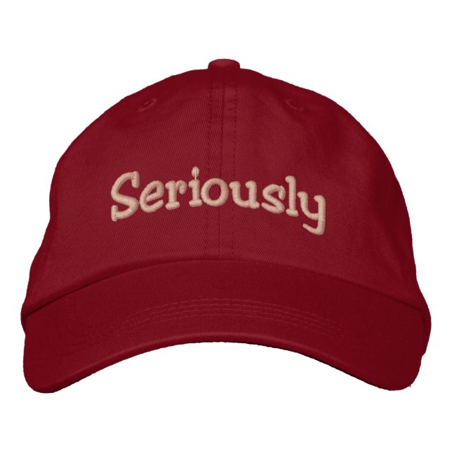 Casquette Brodée Sérieusement (Devant)