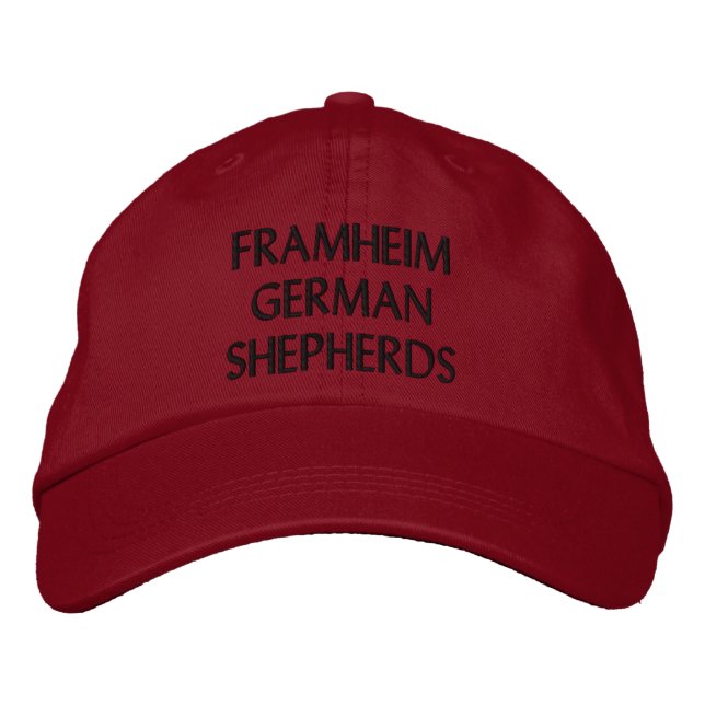 CASQUETTE BRODÉE SHÉPHERRES ALLEMANDS FRAMHEIM (Devant)