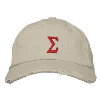 Casquette Brodée sigma/Grec alpha/couleur diy