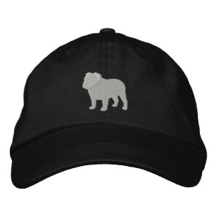 Casquette Brodée Silhouette de Bulldog anglais race de chiens coo