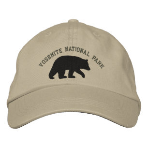 Casquette Brodée Silhouette de l'ours noir Parc national du Yosemit