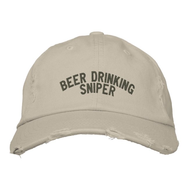 Casquette Brodée Sniper à bière (Devant)