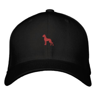 Casquette Brodée Stick Dogge rouge 2,7 x 2,59 cm Recolor