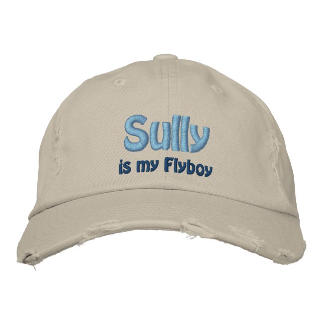 Casquette Brodée Sully est mon Flyboy, US Airways, vol 1549 (Devant)