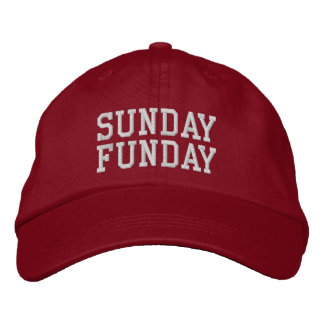 Casquette Brodée 'Sunday Funday' Football Weekend, Golf Course Gift