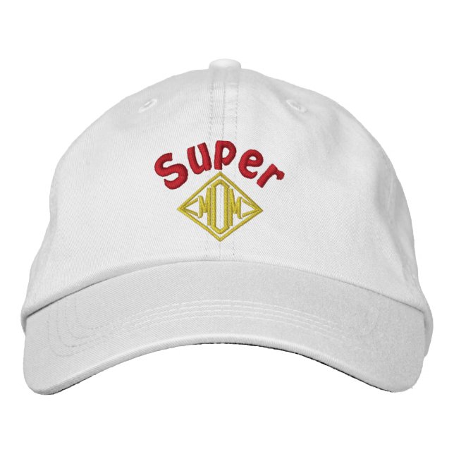 Casquette Brodée Super MOM (Devant)