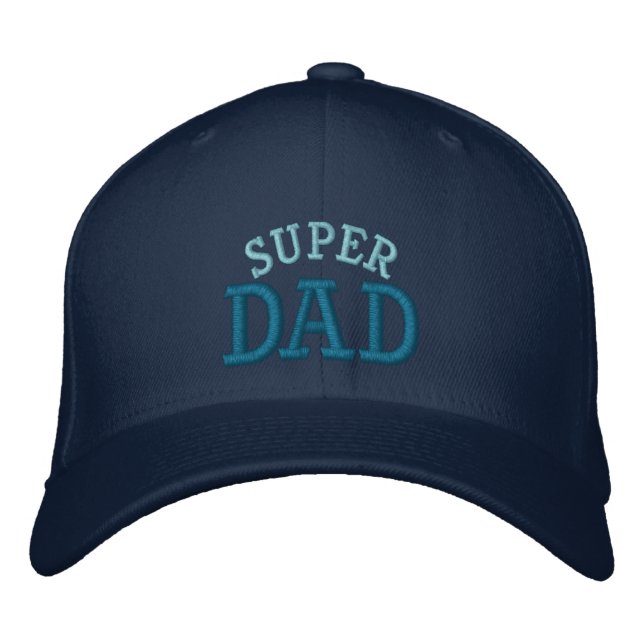 Casquette Brodée Super papa (Devant)