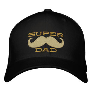Casquette Brodée Superpapa Mustache