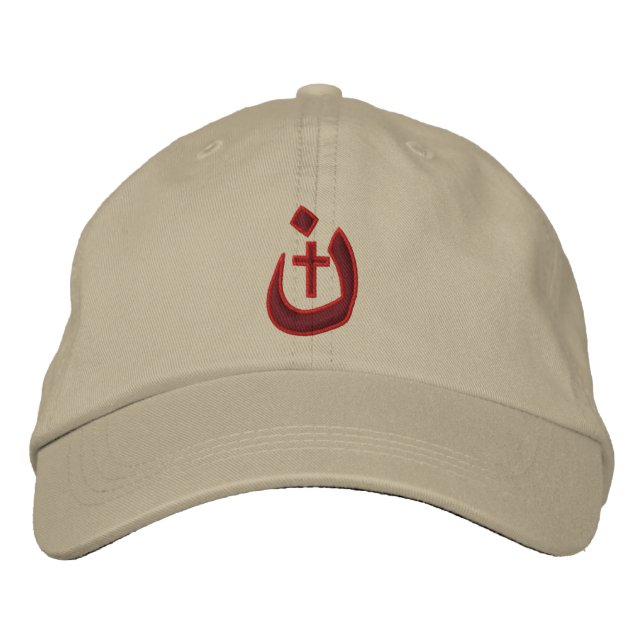Casquette Brodée Symbole chrétien nazaréen Schéma de solidarité (Devant)