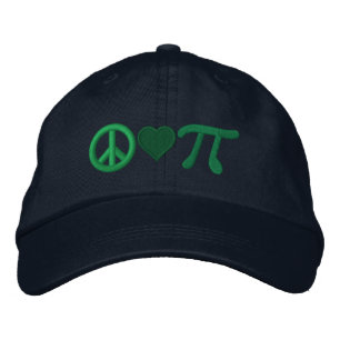 Casquette Brodée Tarte d'amour de paix comme dans pi