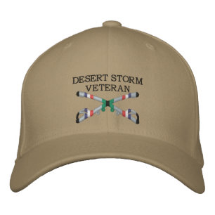 Casquette Brodée Tempête du désert Vétéran Cavalry Croisé Sabres Ca