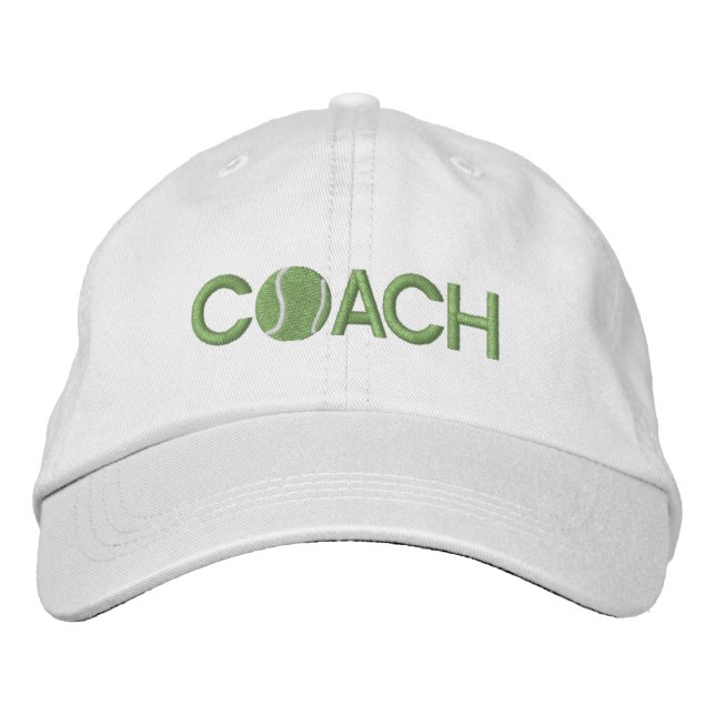 Casquette Brodée Tennis Coach (Devant)