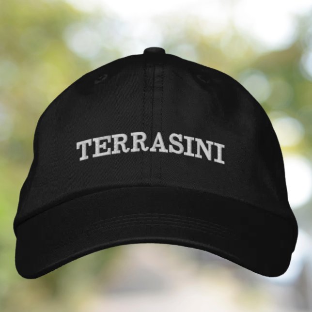 Casquette Brodée Terrasini Embroidered CYO Hat (Terrasini Embroidered Hat - Custom Italian Location)
