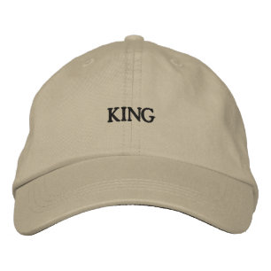 Casquette Brodée Texte KING