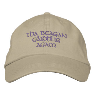 Casquette Brodée Tha beagan Gàidhlig agam. Je parle un peu gaélique