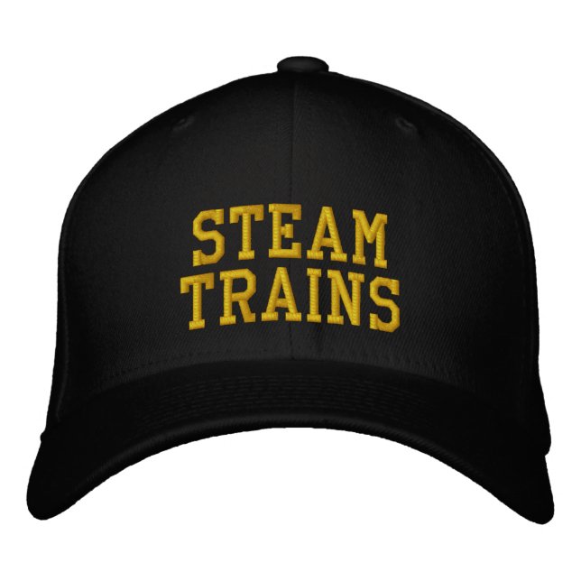CASQUETTE BRODÉE TRAINS À VAPEUR UK (Devant)